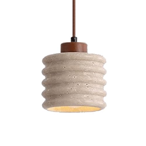 Lampe à suspension de plafond à vis E27 lustre marbre japonais