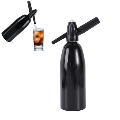 Sifón de aluminio de 1 litro, manual, hecho en casa, mojitos, ginebra, cócteles, vinos, rociadores de vino, reutilizable, fácil de usar, limpiar, para el hogar, cocina, cafetería, hotel