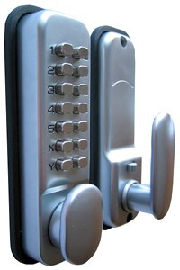 Sterling S2235V Digital Push Button Lock-Satin, Chrome