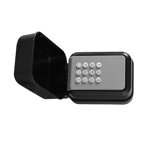 SHINEOFI Caja de Seguridad para Llaves Exterior Gran Capacidad, Resistente Intemperie, Gestión Remota de Contraseña, Montaje en Pared para Oficina y Negocios