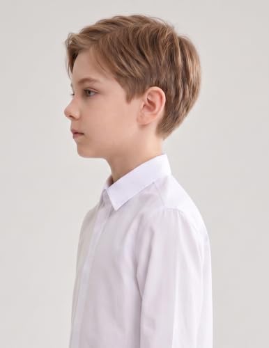 Image of Shirt for Kids | Long Sleeve Club Collar Shirts | Formal and Casual Wear | Stylish Solid Shirt for Boys and Girls | Regular Fit Buttoned and Chest Pocket