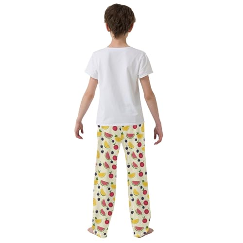 Pajama Bottoms, Pajamas Long Pant Tropical Fruits Lounge Wear Casual Sleep Pants Soft Pjs Sleepwear3