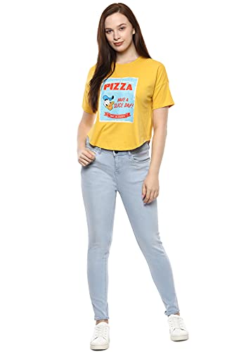 Image of Mirako by Van Heusen Women's Solid Regular Fit T-Shirt