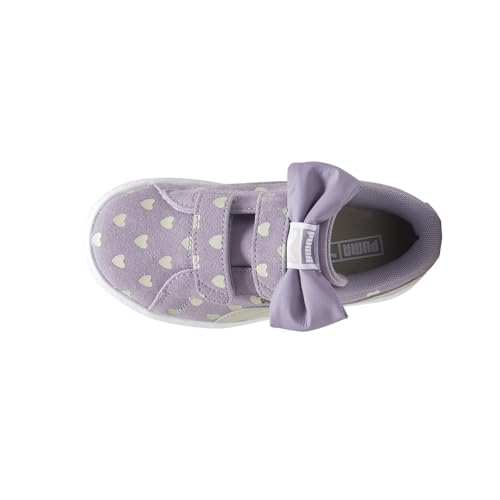 PUMA Kids Girls Suede Classic Lf Re-Bow Slip On Sneakers Shoes Casual - Purple - Size 3.5 M4