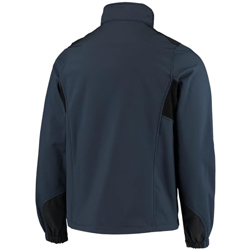 Image of dunbrooke Men's Navy Chicago Bears Softshell Fleece Full-Zip Jacket