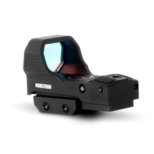 Monstrum Ares X Pro Open Reflex Red Dot Sight for Rifles and Long Guns | with Shake Awake Illumination | M2 Multi Mode Reticle
