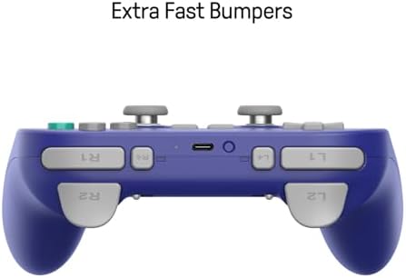 8BitDo Pro 3 Bluetooth Controller with Swappable ABXY Buttons, TMR Joysticks, Hall Effect Triggers, Pro Back Buttons, Charging Dock, for Switch/Switch 2, Windows, Apple, SteamOS, Android - Purple - 2