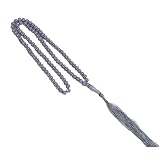Pjeghbvop Pulsera elástica de cuentas de madera de 6 mm, 99 cuentas de oración lisas, unisex, accesorio espiritual para el día a día, pulsera de oración elástica ajustable, talla única, como se
