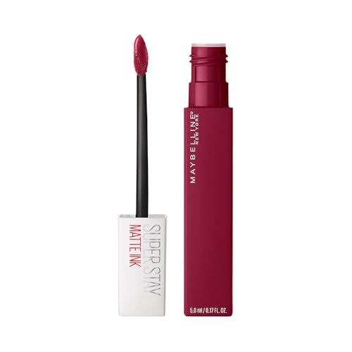 Maybelline SuperStay Matte Ink Batom Líquido Matte Longa Duração 16H com Aplicador Preciso, Não Transfere e Cor Intensa, Acabamento Matte Confortável, Cor 115 Founder Marrom Terracota, 5ml