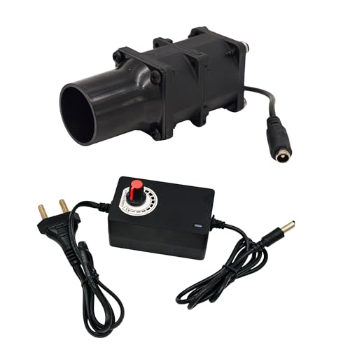 Image of High Speed BBQ Air Blower Fan, 23000 RPM, 4V-12V Adjustable Speed Controller, 4 Ball Bearing DC Motor, for BBQ Grill, Tandoor, Coal Bhatti, Angithi, Sigdi & Wood Stove, 24W
