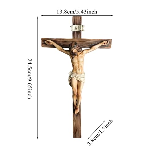 Statue de Jésus en résine 24,4 cm pour décoration de table - 6