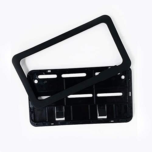 Image of Premium Front and Back Number Plate Frame for Bikes (Black, Standard Size for All Bikes) - Set of Two