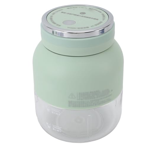 OVAQUIXI Mini Tragbarer Elektrischer Tassenmixer für Outdoor-Sport, Wasserflasche aus PP-Material mit Doppeltem Verwendungszweck (hellgrün)
