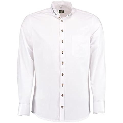 OS Trachten Herren Hemd Langarm Trachtenhemd Cover