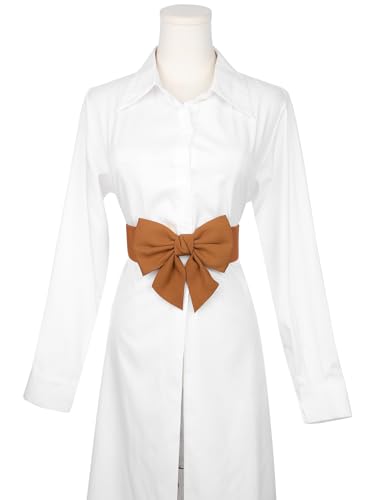 Women's Plus Size Elastic Wide Belt Dress Bowknot Waistband Decoration Fashion Versatile Belts4