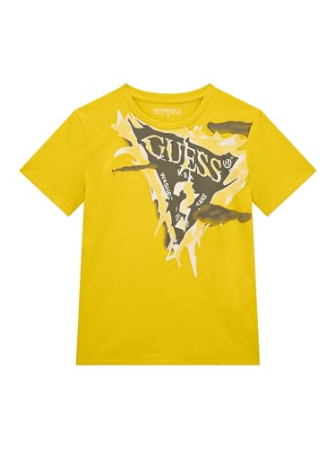 GUESS Boys' Eco Short Sleeve T-Shirt with Triangle Logo