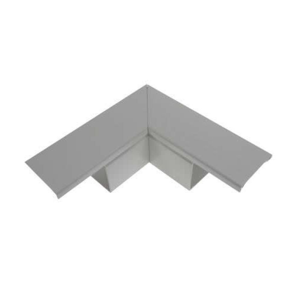 50mm x 50mm 2" x 2" PVC White Electrical Cable Cover Maxi Trunking + Bends (1 x 50mm x 50mm Flat Bend Only) — image 1