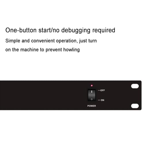 Supresor Profesional de Retroalimentación, Procesador de Audio Anti-Howling, Escaneo y Supresión Automáticos, Sin Daño a la Calidad del Sonido, Sin Requerir Depuración, para Escenarios en Vivo miniatura 7