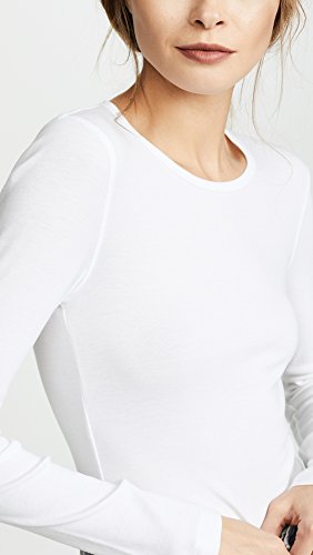 Image of Splendid 1x1 Rib Classic Long Sleeve Crew Neck Tee