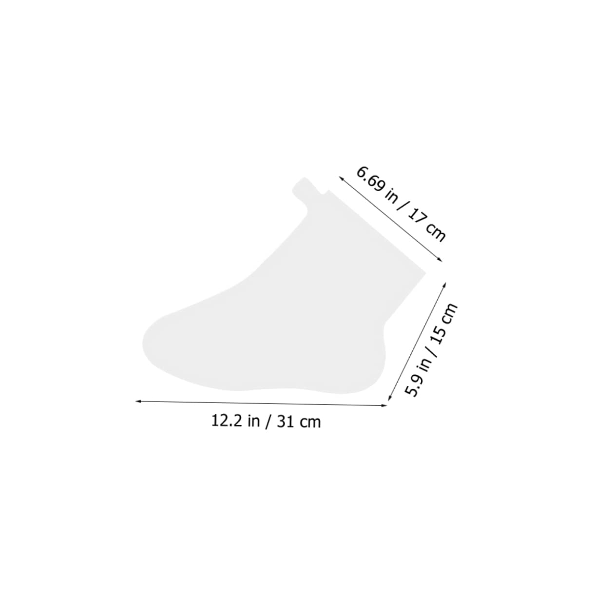 NOLITOY 100pcs Disposable Film Foot Covers Thick Plastic Foot Mask for Spa Home Use