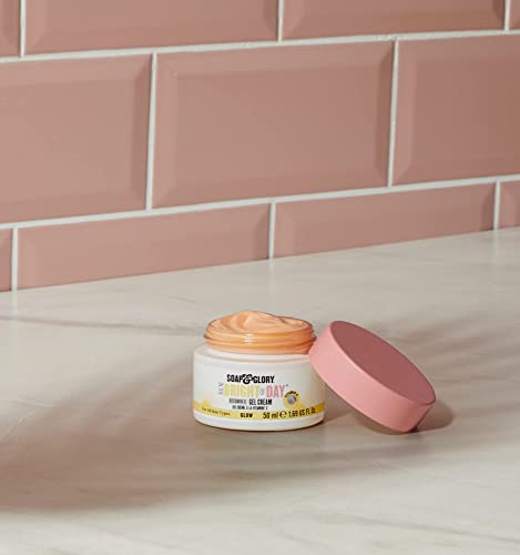 Soap & Glory In the Bright Of Day Vitamin C Gel Cream - Vitamin C Face Cream for All Skin Types - Reenergizing & Brightening Face Moisturizer (50ml)