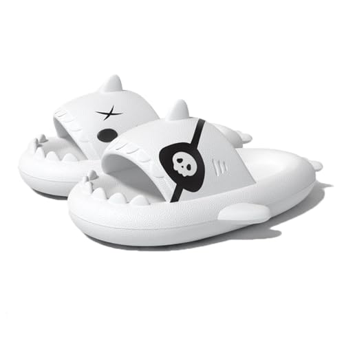 Pirate Shark Slides, Summer Anti-Slip Slippers, Super Soft Massage Shark Cloud Slippers for Indoor & Outdoor