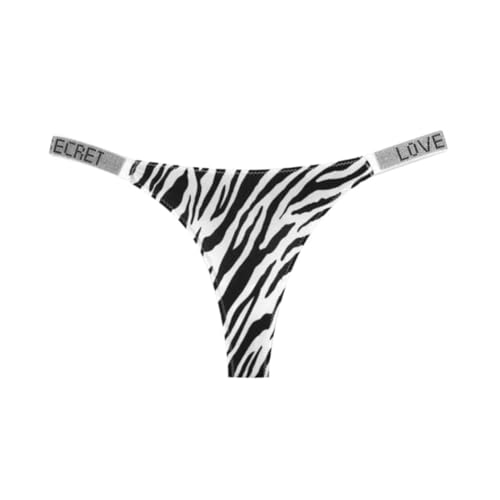 Image of Women's Low-Rise Thong Panty | Stretchable Polyester Innerwear for Comfort | Soft Waistband Lingerie for Women & Girls