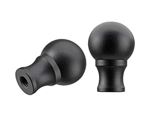 Image of Aspen Creative 24018-32 Steel Lamp Finial in Oil Rubbed Bronze Finish, 1 3 /8 inch Tall (2 Pack)