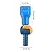 DONGKER 6 PCS Bite Valve,Hydration Nozzle Replacement with On-Off Switch for Camping Hiking Hydration Pack Bladder