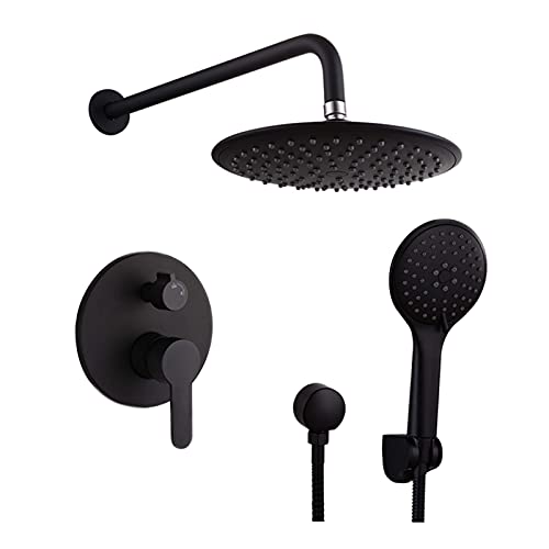Douche de tête effet pluie 10 pouces et mitigeur mural pour une routine bien-être