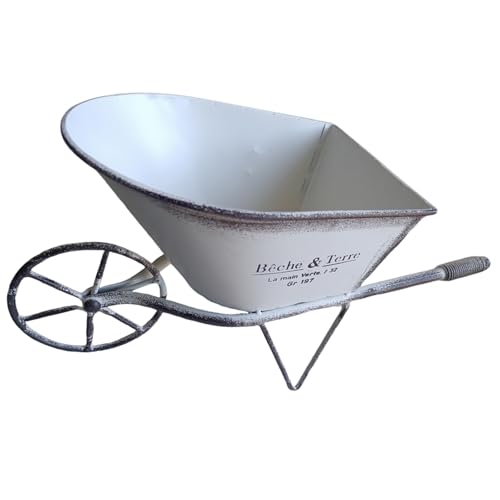 WWHJR Ferro Arte Carriola Decorativo Piccolo Fioriera Metallo Monociclo Vasi per Piante Per Cortili E Giardino Indoor O Outdoor Decors Ferro Piccola Carriola