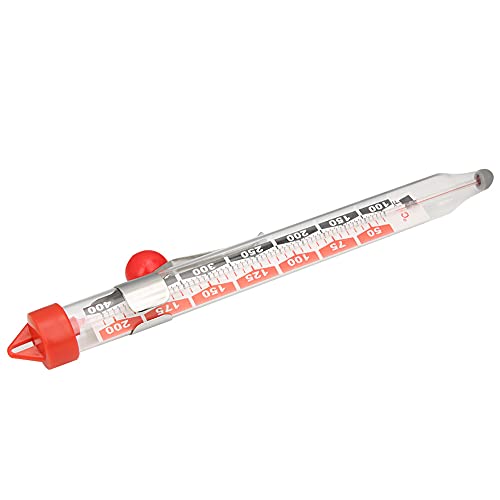 Brrnoo Thermomètre à Confiture Alimentaire de Haute Précision, Testeur de Température à Double Affichage, avec Clip en Acier Inoxydable Résistant aux Chocs, pour Une Utilisation (JL-G902)