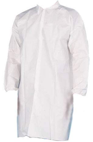 PSBM White Disposable Lab Coats Adult, Size 2XL, 25 Pack - Polypropylene, Elastic Wrist Cuffs, Front Snap Fasteners for Science Labs, Classroom, Medical, Biology, Dental PSBM White Disposable Lab Coats Adult, Size 2XL, 25 Pack - Polypropylene, Elastic Wrist Cuffs, Front Snap Fasteners for Science Labs, Classroom, Medical, Biology, Dental