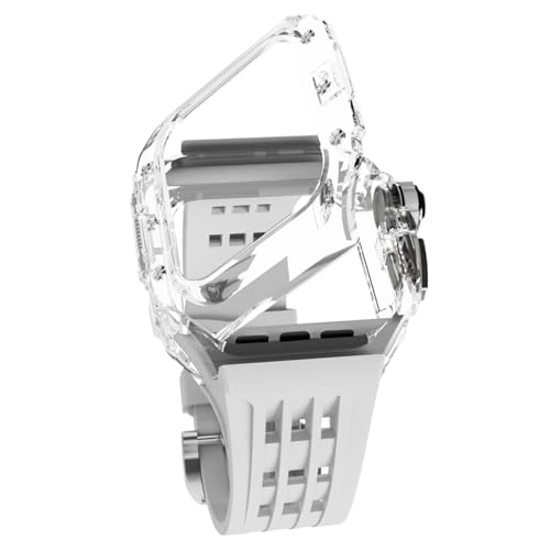 Kit accessoire montre transparent Apple Watch 45 mm style agate chic