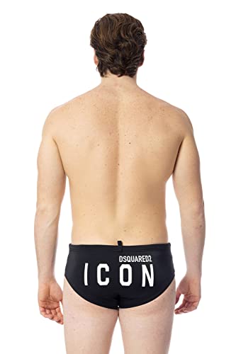  DSQUARED2 Be Icon Slip Mare Uomo Nero 50 EU