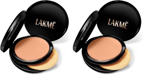 Image of Lakme Absolute White Intense Wet & Dry Compact, Rose Fair 02, Long Lasting With Spf, 9 g (Pack of 2)