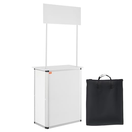 VEVOR Portable Trade Show Podium Table