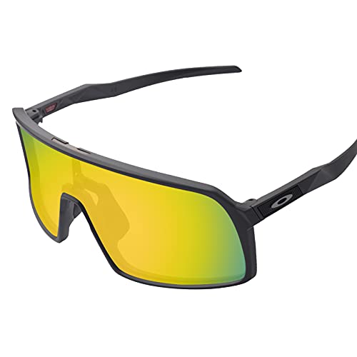 Image of 100% Precise-Fit Replacement Sunglass Lenses & Black Wicket for Oakley Sutro OO9406 - Polarized 24K Gold Mirror