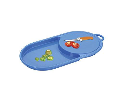 DeoDap Thick Plastic Kitchen Chopping Cutting Slicing Board with Holder for Fruits Vegetables Meat (Multicolor) (B08HV9D64P) Amazon Price History, Amazon Price Tracker