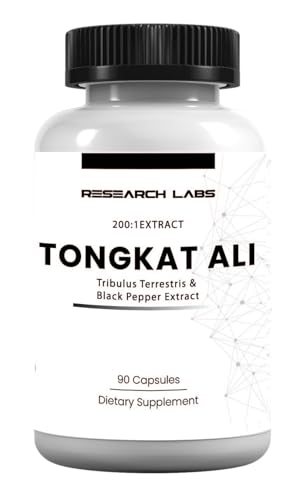 Research Labs Longjack Tongkat Ali Extract Capsules - Highly Concentrated Potent Extract | Strength...
