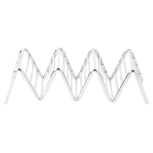 KMW Multi-Purpose Taco Rack Wire 3 Comp - (2 pcs Set), Steel, Small | for Buffets, Catering & Events | Durable Build 1