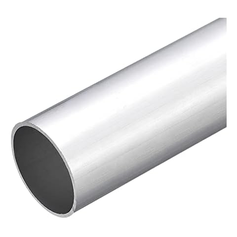 sourcing map 6063 Aluminium Round Tube for DIY Cover