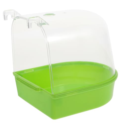 HOLIDYOYO Indoor Parrot Bathing Box Convenient Container for Birds Material Design for Cage Use Fun Shower Box for Parrots and Other Pet Birds