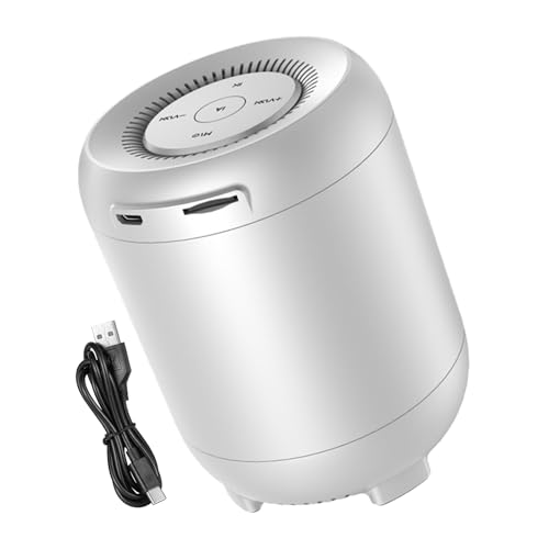 Altavoz inteligente compacto, altavoces inalámbricos con control de voz, diseño moderno y elegante, calidad de sonido clara, con conectividad WiFi, altavoces para transmisión de música, automatización