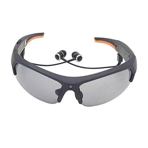 Bluetooth Sunglasses Camera for Men Built-in 32GB Memory Card Full HD 1080P Video Recorder Camera with UV Protection Polarized Lens for Driving Riding Fishing Motorcycle and Outdoor Sports