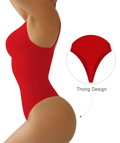 image for SHAPERX Women's Shapewear Bodysuit Tummy Control Body Shaper Seamless 