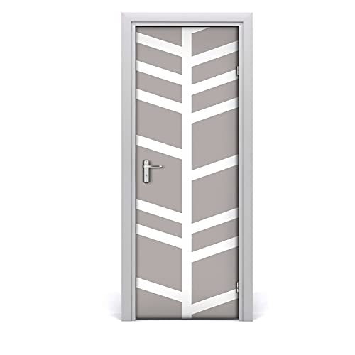 Autocollant de porte pour rénover sans colle motif Herringbone