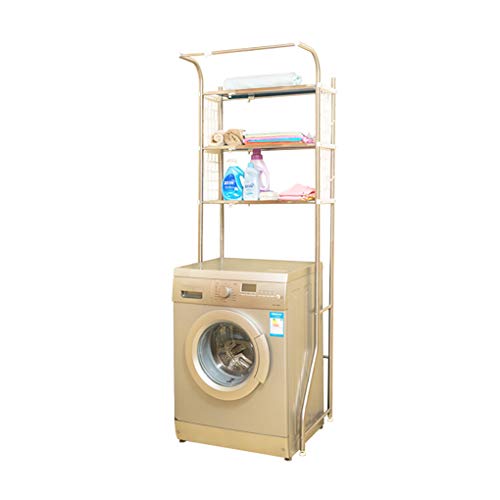 Edelstahl Waschmaschine Regal, Regal, Boden Roller Regal, Balkon, Bad, WC, Lagerregal Über Der Toilette