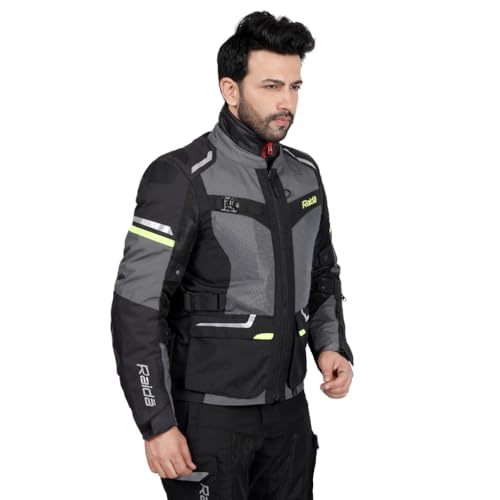 Image of Raida Rover 2 Touring Motorcycle Jacket | Lightest in Its Class | CE Level 2 Armoured | Hydration Bladder Compatible | Waterproof Rain & Thermal Liners included
