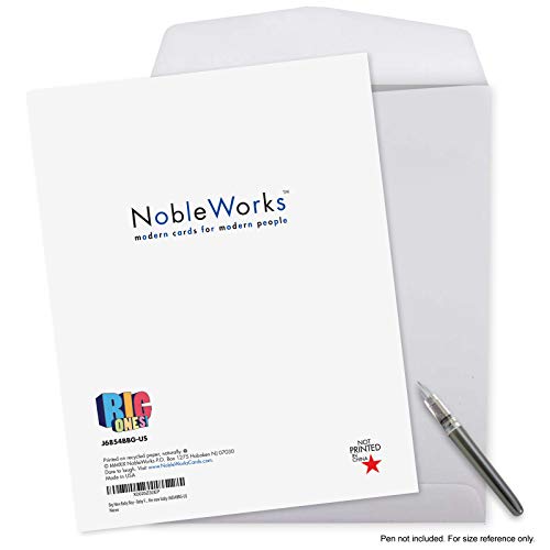 Nobleworks, Hilarious New Baby Congratulations Card, Pregnancy Notecard W/Envelope, From All Of Us (8.5 X 11 Inch), Big New Baby Boy J6854Bbg-Us #TOP6